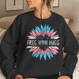 Free Mom Hugs Transgender Pride Lgbt Daisy Flower Hippie Women Sweatshirt Gifts for Her
