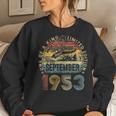 70 Year Old September 1953 Vintage Retro 70Th Birthday Women Sweatshirt Gifts for Her