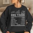 Funny Grill Saying Bbq Timer Bbq Beer Grill Dad Barbecue Fun Women Crewneck Graphic Sweatshirt Gifts for Her