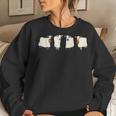 Halloween Ghost Cows Trick Or Treat Cow Lover Women Sweatshirt Gifts for Her