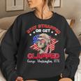 Funny Independence Day 4Th Of July Usa Flag Women Crewneck Graphic Sweatshirt Gifts for Her