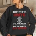 Isfj Introverts Unite Anti Social For Women Women Sweatshirt Gifts for Her