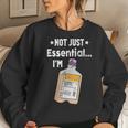 Funny Nurse Dietician Rd Rn Not Just Eessential Im Vital Af Women Crewneck Graphic Sweatshirt Gifts for Her