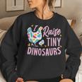Funny I Raise Tiny Dinosaurs Chicken Joke Farmer Men Women Women Crewneck Graphic Sweatshirt Gifts for Her