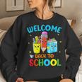 Funny Welcome Back To School Gifts For Teachers And Students Women Sweatshirt Gifts for Her