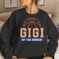 Gigi Of Rookie 1St Birthday Basketball Theme Matching Party Women Sweatshirt Gifts for Her