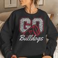 Go Cheer Bulldogs Sports Name Boy Girl Women Sweatshirt Gifts for Her