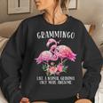 Grammingo Funny For Grandma Awesome Flamingo Mom Women Crewneck Graphic Sweatshirt Gifts for Her