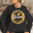 Groom's Brew CrewStag Party Beer Groomsmen Apparel Women Sweatshirt Gifts for Her