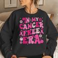 Groovy In My Cancer Free Era Breast Cancer Awareness Warrior Women Sweatshirt Gifts for Her
