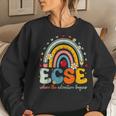 Groovy Cute Early Childhood Special Education Sped Ecse Crew Women Sweatshirt Gifts for Her