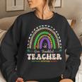 Groovy Rainbow Hispanic Heritage Month Teacher Latina Women Sweatshirt Gifts for Her