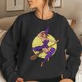 Halloween Pinup Girl Witch Vintage Costume Girls Ns Women Sweatshirt Gifts for Her