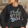 Halloween Rock N Roll Girl Retro Costume Tie Dye Women Sweatshirt Gifts for Her