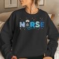 Hanukkah Nurse Chanukah Nursing Scrub Top Jewish Rn Women Women Sweatshirt Gifts for Her