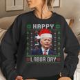Happy Labor Day Joe Biden Christmas Ugly Sweater Women Sweatshirt Gifts for Her
