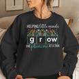 Helping Little Minds Grow One Phoneme At A Time Teacher Women Sweatshirt Gifts for Her
