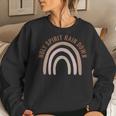 Holy Spirit Rain Down Neutral Boho Rainbow Jesus Faith Faith Women Sweatshirt Gifts for Her