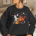 Horse Mummy Witch Halloween Horror For Horse Lover Mummy Women Sweatshirt Gifts for Her