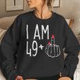 I Am 49 Plus 1 Middle Finger Funny 50Th Womens Birthday Women Crewneck Graphic Sweatshirt Gifts for Her