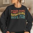 I Just Hope Both Teams Have FunFor MenWomenKids Women Crewneck Graphic Sweatshirt Gifts for Her