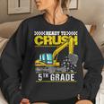 Im Ready To Crush 5Th Grade Construction Vehicle Boys Women Crewneck Graphic Sweatshirt Gifts for Her