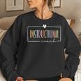 Instructional Coach Physical Education Coach Teacher Squad Women Sweatshirt Gifts for Her