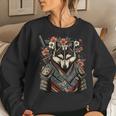 Japanese Samurai Wolf Tattoo Vintage Kawaii Ninja For Women Women Sweatshirt Gifts for Her