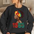 Junenth Is My Independence Day Black Women Black Pride Women Crewneck Graphic Sweatshirt Gifts for Her