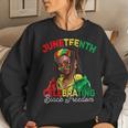 Junenth Women Celebrating Black Freedom 1865 African Girl Women Crewneck Graphic Sweatshirt Gifts for Her