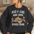 Just A Girl Who Loves Burmese Pythons Snakes Women Sweatshirt Gifts for Her