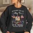 Were More Than Just Quilting Friends Flamingo Quilting Women Sweatshirt Gifts for Her