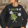 Kaled It Cute Vegetarian Gym Teacher Veggies Vegan Women Sweatshirt Gifts for Her