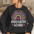 Kindergarten Squad Rainbow Back To School Teacher Women Sweatshirt Gifts for Her