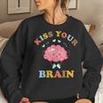 Kiss Your Brain Cute Teacher Appreciation Teaching Squad Women Sweatshirt Gifts for Her