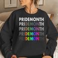 Lgbt Pride Month Demon For Gay Pride Month Festival Rainbow Women Sweatshirt Gifts for Her