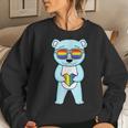 Lgbt Supporter Bear Rainbow Gay Pride Lgbt Heart Women Sweatshirt Gifts for Her