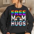 Lgbtq Free Mom Hugs Gay Pride Lgbt Rainbow Women Women Sweatshirt Gifts for Her