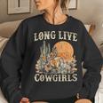 Long Live Howdy Rodeo Western Country Cowgirls Graphic Women Sweatshirt Gifts for Her