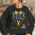 Mardi Gras Tuxedo Vest Party Suit Carnival Parade Women Women Sweatshirt Gifts for Her