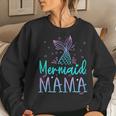 Mermaid Mama Birthday Mermaid Tail Squad Family Matching Women Sweatshirt Gifts for Her
