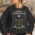 Merry Chrismukkah Happy Hanukkah Jew Ugly Christmas Sweater Women Sweatshirt Gifts for Her