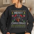 Merry Christmas Dachshund Dog Ugly Sweater Women Sweatshirt Gifts for Her