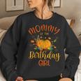 Mommy Of The Birthday Girl Pumpkin Themed Mother Mom Women Sweatshirt Gifts for Her