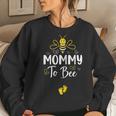 Mommy To Bee Pregnancy Announcement Baby Shower Mommy Women Crewneck Graphic Sweatshirt Gifts for Her