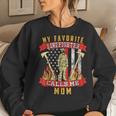 For Mother Of Firefighter Mom Fire Department Pride Women Sweatshirt Gifts for Her