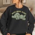 Need More Sleep Elephant Tired Animal Lover Coffee Lover Women Crewneck Graphic Sweatshirt Gifts for Her