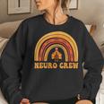 Neuro Crew Rainbow Turkey Nurse Thanksgiving Nursing Women Sweatshirt Gifts for Her