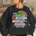 Never Underestimate The Power Of An Autism Nanny Gift For Womens Women Crewneck Graphic Sweatshirt Gifts for Her