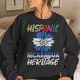 Nicaragua Flag Sunflower Hispanic Heritage Month Nicaraguan Women Sweatshirt Gifts for Her